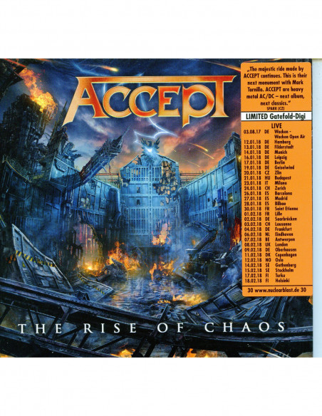 Accept - The Rise Of Chaos (Ltd.Digipack) - (CD)