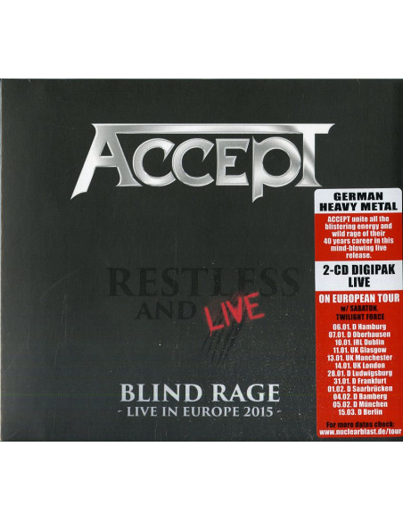 Accept - Restless & Live (2Cd Digipack) - (CD)