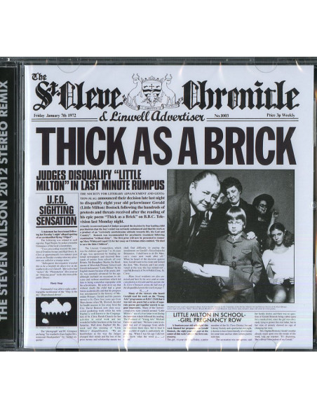 Jethro Tull - Thick As A Brick (Steven Wilson Mix) - (CD)