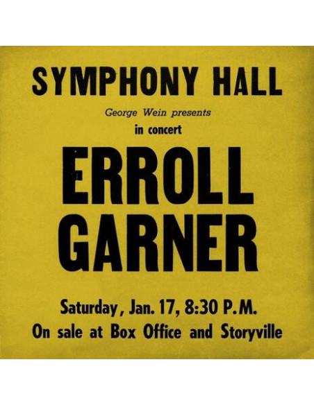 Garner, Erroll - Symphony Hall Concert - (CD)