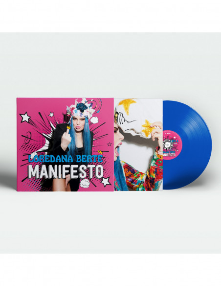 Berte' Loredana - Manifesto (Numerato Blu Trasparente + Poster) Esclusivo