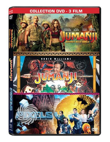 Jumanji / Jumanji: Benvenuti Nella Giungla / Pixels (3 Dvd)
