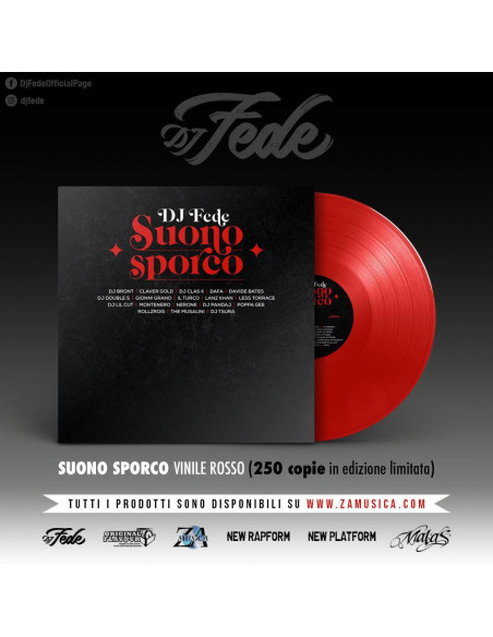 Dj Fede - Suono Sporco (Vinile Rosso Limited Edt.)