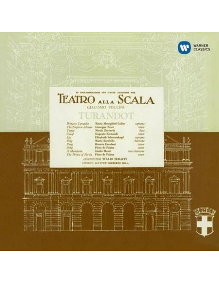 Maria Callas, Elisabeth Schwarzkopf, Serafin - Turandot (Opera Completa) - (CD)