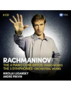 Nikolai Lugansky (Piano) - The 4 Piano Concertos,Piano Works..(Box8Cd)(4 Concerti Per Pianoforte-3 Sinfonie - (CD)