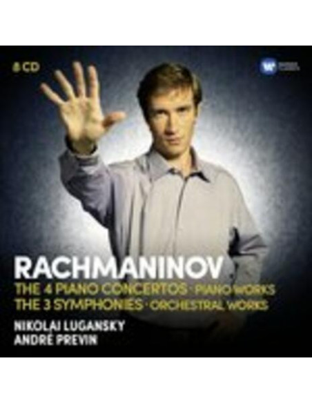Nikolai Lugansky (Piano) - The 4 Piano Concertos,Piano Works..(Box8Cd)(4 Concerti Per Pianoforte-3 Sinfonie - (CD)