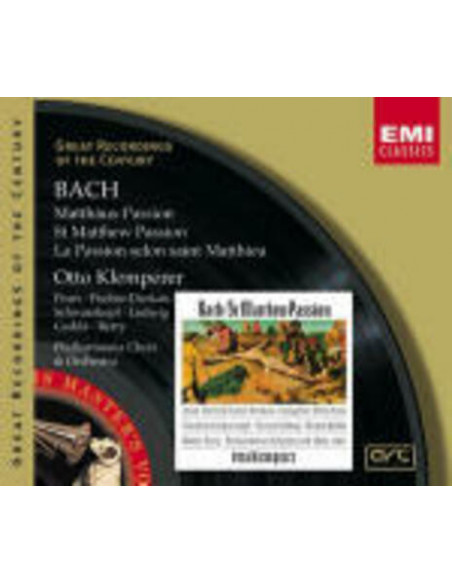 Otto Klemperer, Elisabeth Schwarzkopf, Nicolai Gedda( Tenore - St.Matthew Passion (Passione Secondo Matteo) - (CD)