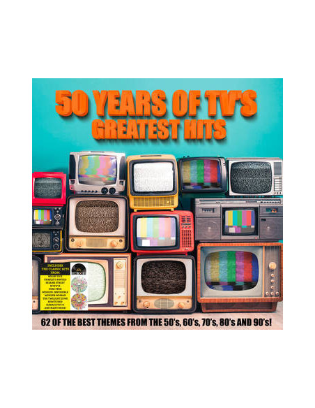 Compilation - 50 Years Of Tv'S Greatest Hits (Vinyl Splatter Clear Yellow,Red.) (Rsd 2022)