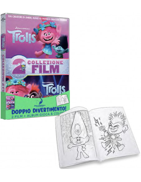 Trolls / Trolls 2 (2 Dvd+Album Da Colorare)