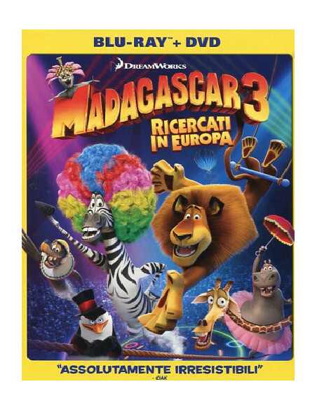 Madagascar 3 - Ricercati In Europa (Blu Ray+Dvd)