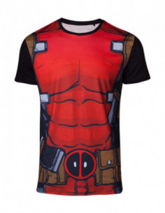 Deadpool: Sublimation Deadpool's Suit Black (T-Shirt Unisex Tg. XL)
