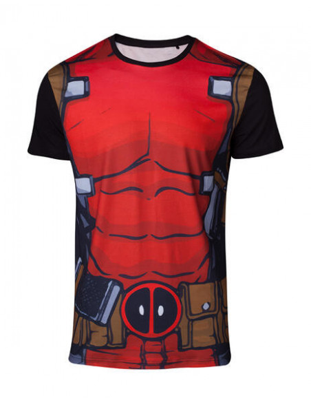 Deadpool: Sublimation Deadpool's Suit Black (T-Shirt Unisex Tg. XL)