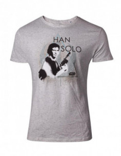 Star Wars: Han Solo Grey (T-Shirt Unisex Tg. S)