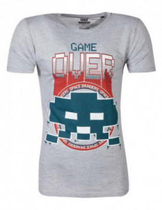 Space Invaders: Game Over Grey (T-Shirt Unisex Tg. S)