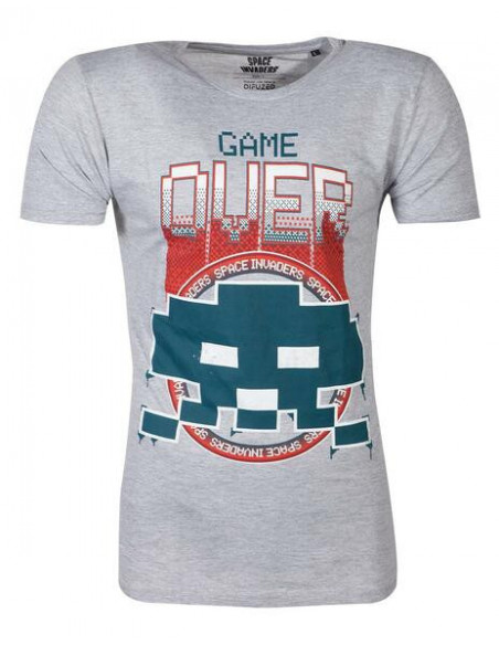 Space Invaders: Game Over Grey (T-Shirt Unisex Tg. S)