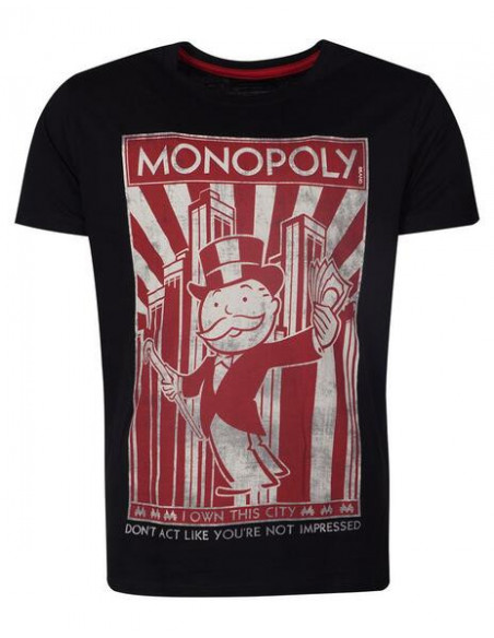 Hasbro: Monopoly - I Own The City Black (T-Shirt Unisex Tg. M)