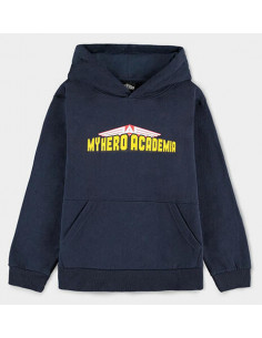 My Hero Academia: Izuku Midoriya Kangaroo Pocket Blue (Felpa Con Cappuccio Bambino Tg. 134/140)