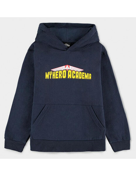 My Hero Academia: Izuku Midoriya Kangaroo Pocket Blue (Felpa Con Cappuccio Bambino Tg. 134/140)