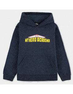 My Hero Academia: Izuku Midoriya Kangaroo Pocket Blue (Felpa Con Cappuccio Bambino Tg. 158/164)