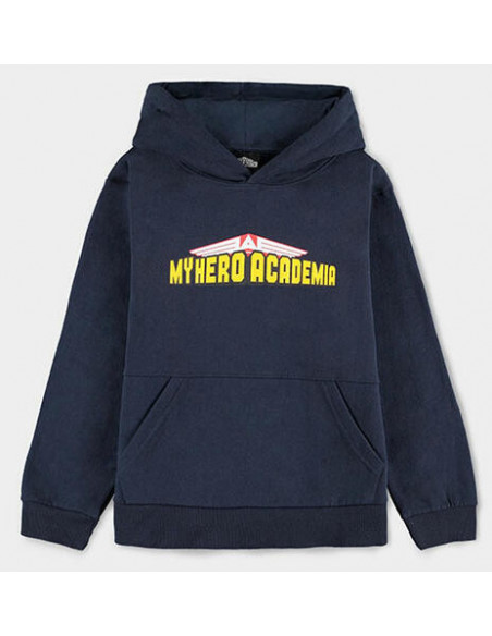 My Hero Academia: Izuku Midoriya Kangaroo Pocket Blue (Felpa Con Cappuccio Bambino Tg. 158/164)