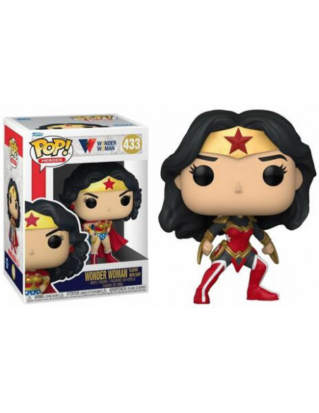 Dc Comics: Funko Pop! Heroes - Wonder Woman 80Th - Wonder Woman (Classic With Cape) (Vinyl Figure 433)