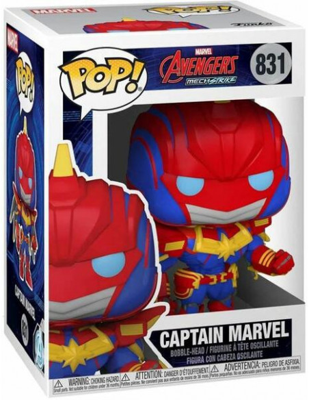 Marvel: Funko Pop! - Avengers Mech Strike - Captain Marvel (Bobble-Head) (Vinyl Figure 831)