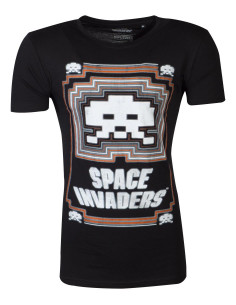 Space Invaders: Glowing Invader Black (T-Shirt Unisex Tg. S)