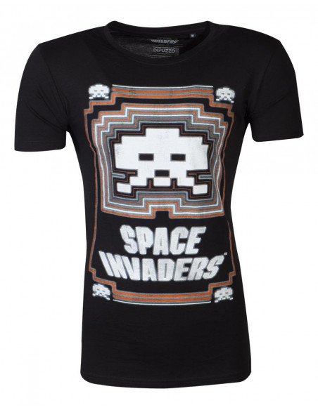 Space Invaders: Glowing Invader Black (T-Shirt Unisex Tg. S)