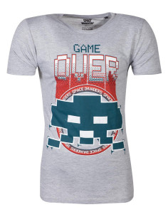 Space Invaders: Game Over Grey (T-Shirt Unisex Tg. XL)