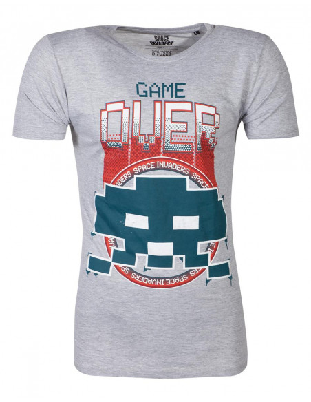 Space Invaders: Game Over Grey (T-Shirt Unisex Tg. XL)