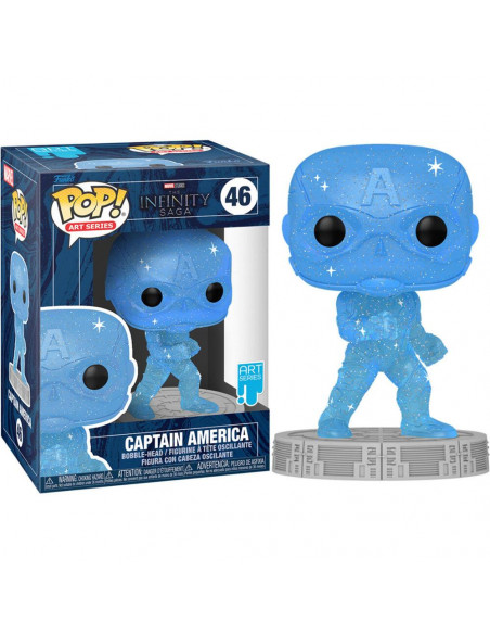 Marvel: Funko Pop! Art Series - Infinity Saga - Captain America (Blue) (Vinyl Figure 46)