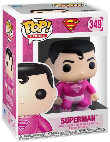 Dc Comics: Funko Pop! Heroes - Breast Cancer Awareness - Superman (Vinyl Figure 349)