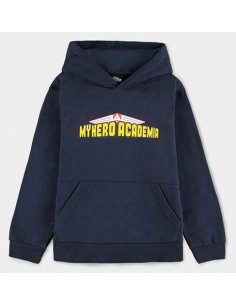 My Hero Academia: Izuku Midoriya Kangaroo Pocket Blue (Felpa Con Cappuccio Bambino Tg. 122/128)