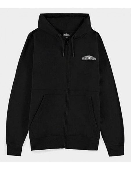 My Hero Academia: Izuku Midoriya Zipper Black (Felpa Con Cappuccio Unisex Tg. XL)