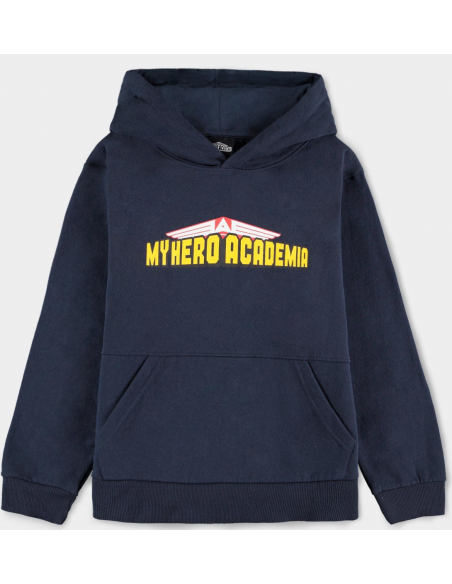 My Hero Academia: Izuku Midoriya Kangaroo Pocket Blue (Felpa Con Cappuccio Bambino Tg. 146/152)