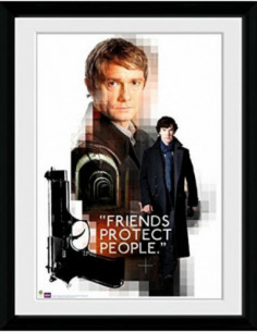 Sherlock: Friends Protect (Stampa In Cornice 30x40cm)