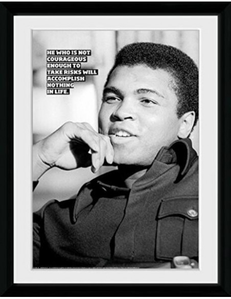 Muhammad Ali: Courageous (Stampa In Cornice 30x40 Cm)