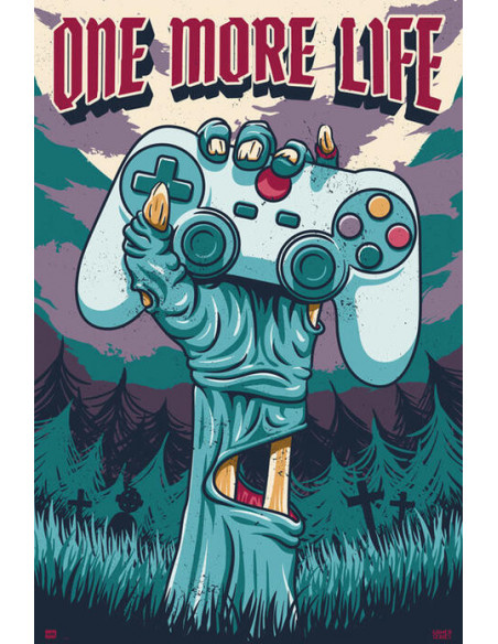 Gamer One More Life (Maxi Poster 61x91,50 Cm)