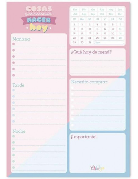 Carouge Blue & Pink (Block Notes Da Scrivania)