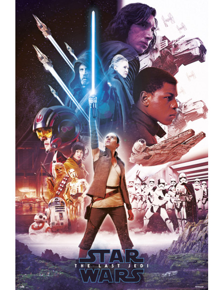 Star Wars: Viii Blue Saber (Maxi Poster 61x91,50 Cm)