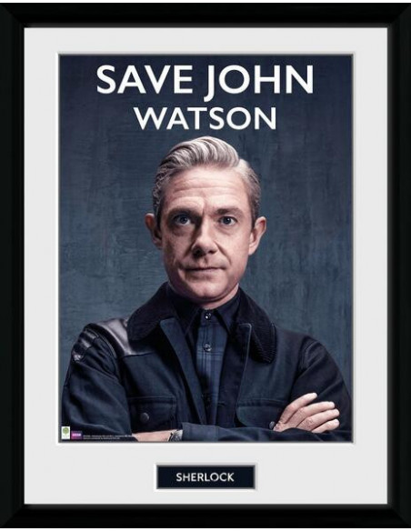 Sherlock: Save John Watson (Stampa In Cornice 30x40 Cm)