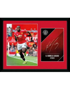 Manchester United: Lukaku 17/18 (Stampa In Cornice 30X40 Cm)