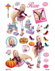 Imagicom Puffra02 - Regal Academy Puffy Stickers Group Girls