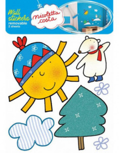 Imagicom Wallnic17 - Nicoletta Costa Wall Sticker Sin Stock 2 Fogli (50X70Cm)