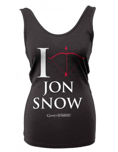 Game Of Thrones: I Love Jon Snow (Canotta Donna Tg. S)