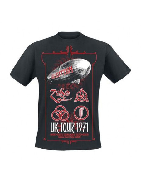 Led Zeppelin: Uk Tour 1971 (T-Shirt Unisex Tg. XL)