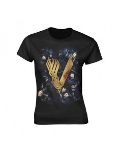 Vikings - Fight (T-Shirt Donna Tg. S)