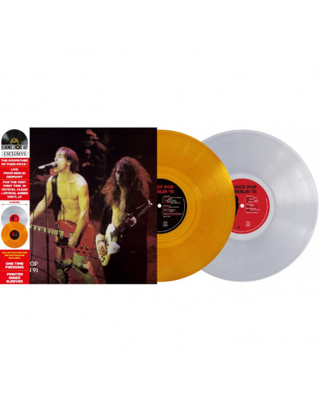 Pop Iggy - Berlin 91 (Vinyl Crystal Clear & Crystal Amber Limited Edt.) (Rsd 2022)