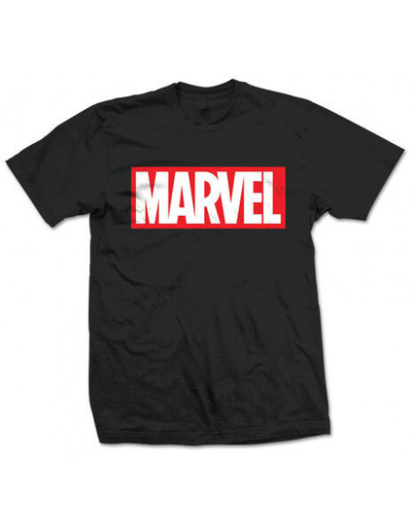 Marvel: Marvel Box Logo Nero (T-Shirt Unisex Tg. 2XL)