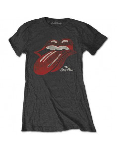 Rolling Stones (The): Vintage Tongue Logo (T-Shirt Donna Tg. L)